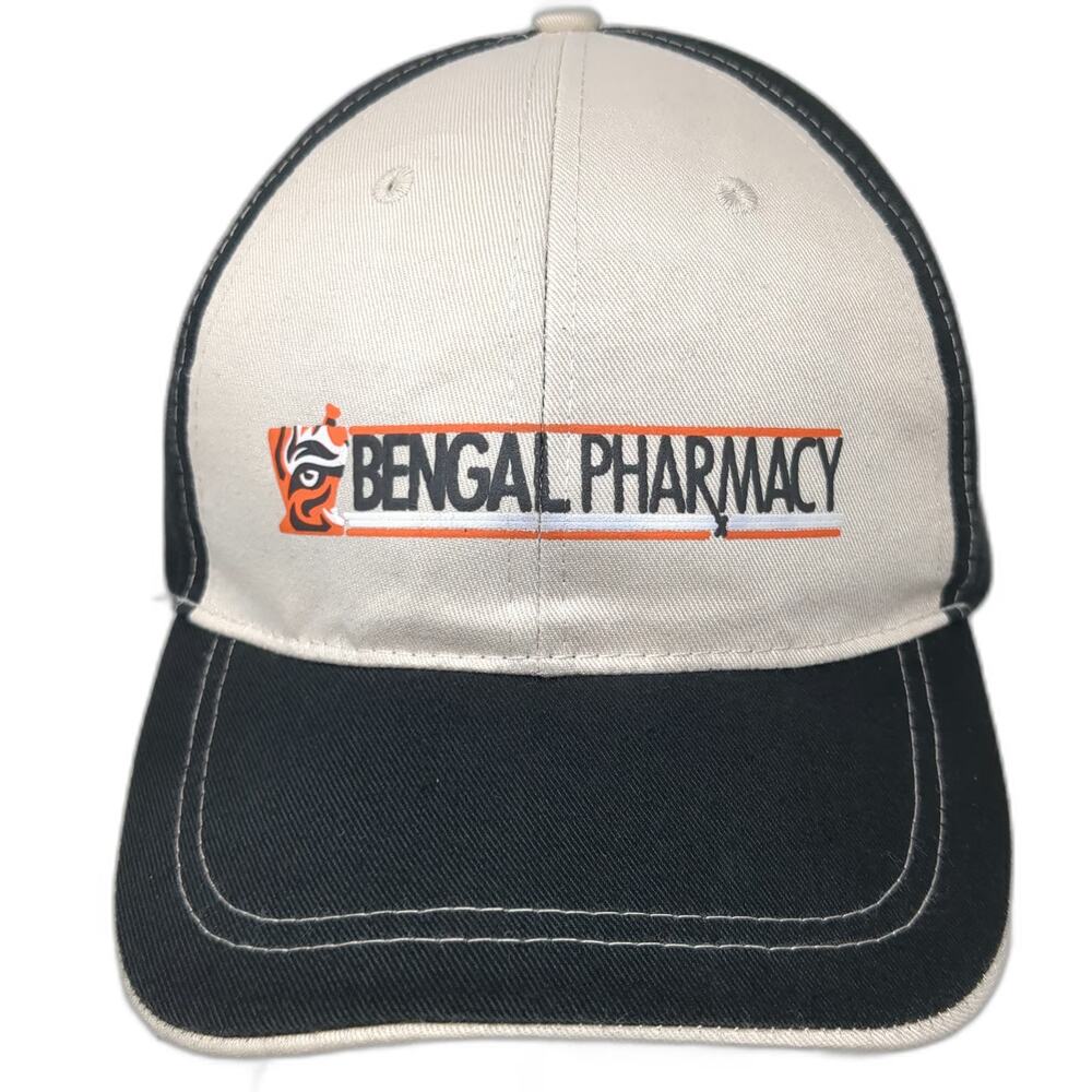 Vitronic Baseball Cap Black One Size Bengal Pharmacy Contrast Stitching Hat